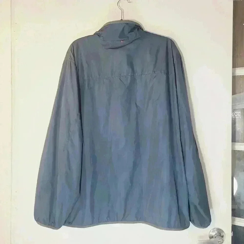 Woolrich Blue Windbreaker Pullover 1/2 Zip Lined Sz 2XL - Picture 8 of 8